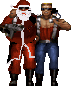Santa and Duke
